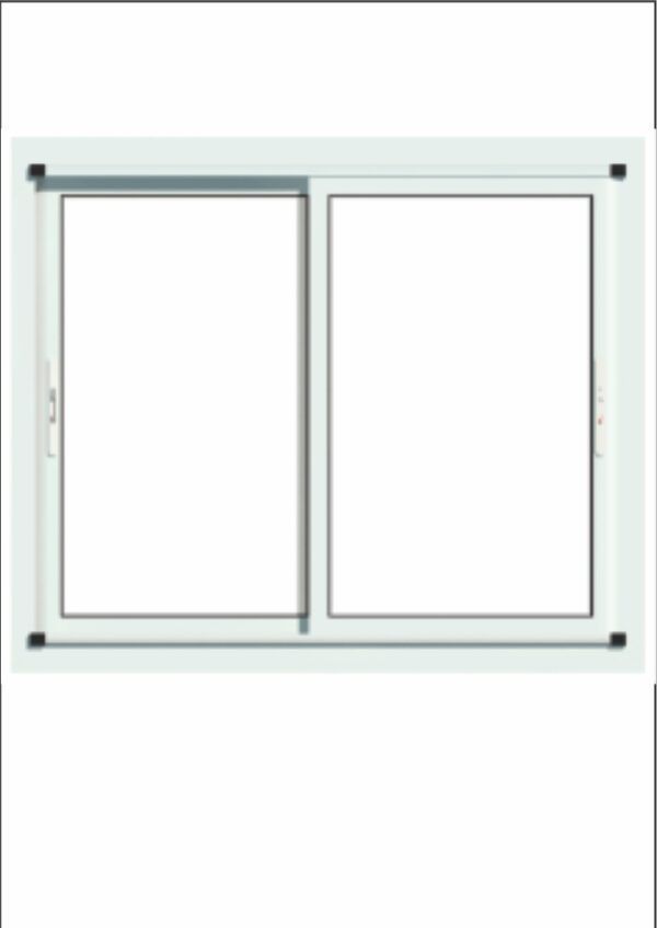 Ventana corrediza vidrio entero