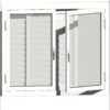 Ventana simple con celosia abierta v.e 1